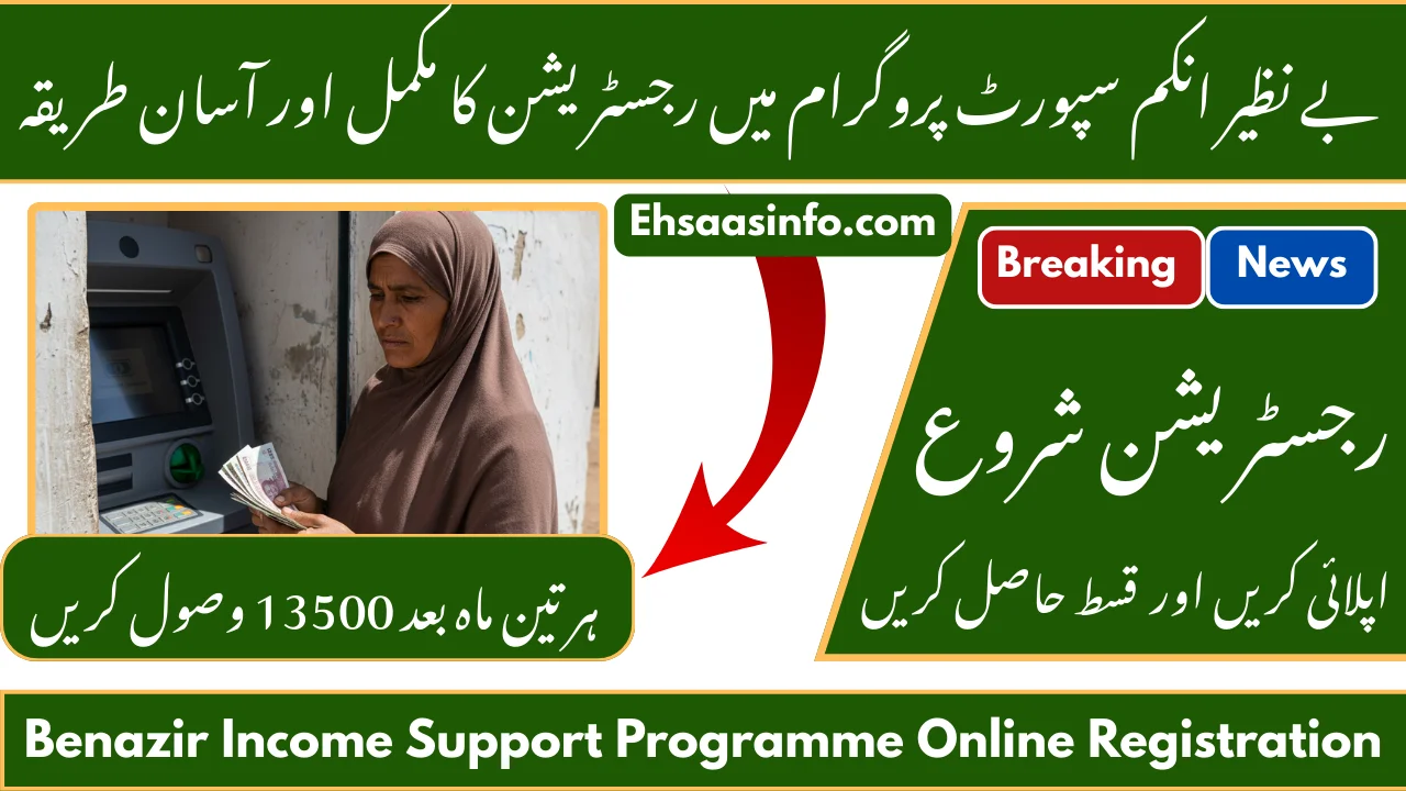 Benazir Income Support Programme Online Registration