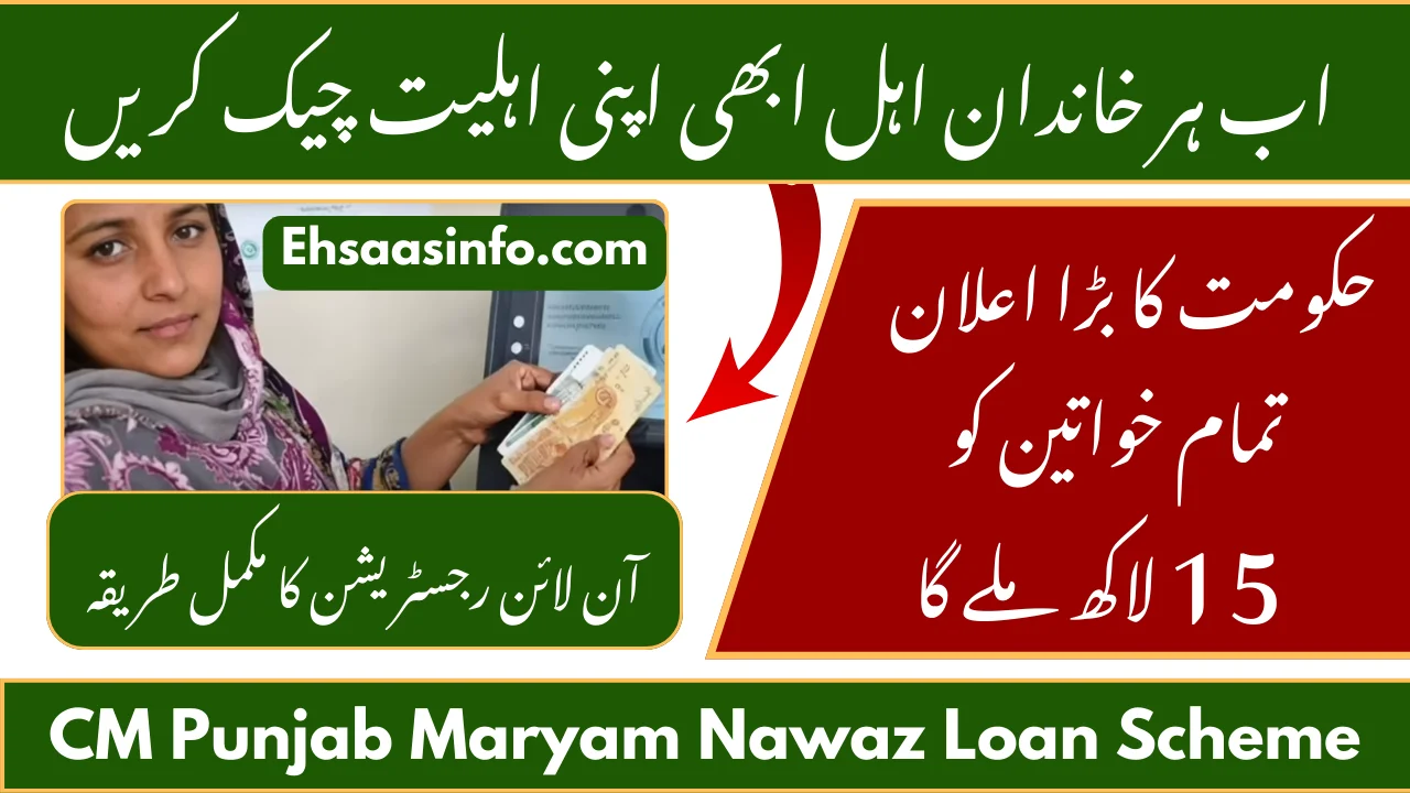 CM Punjab Maryam Nawaz Loan Scheme Apply Online
