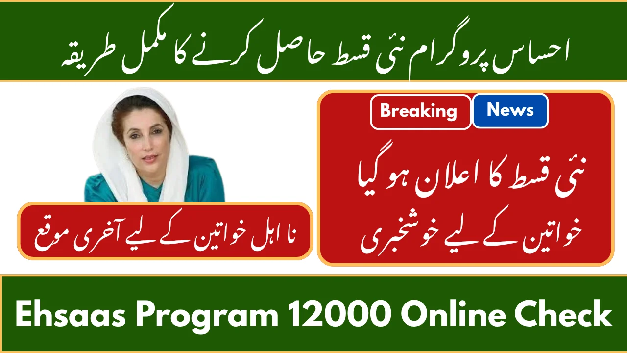 Ehsaas Program 12000 Online Check Full Details